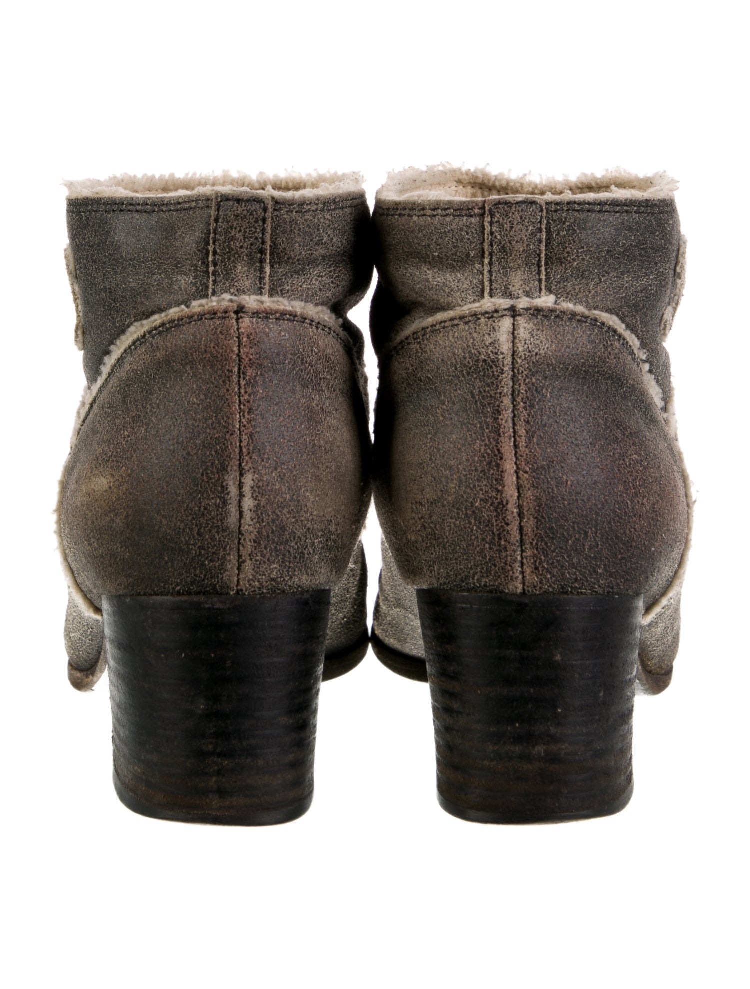 Chanel Interlocking CC Logo Suede Boots